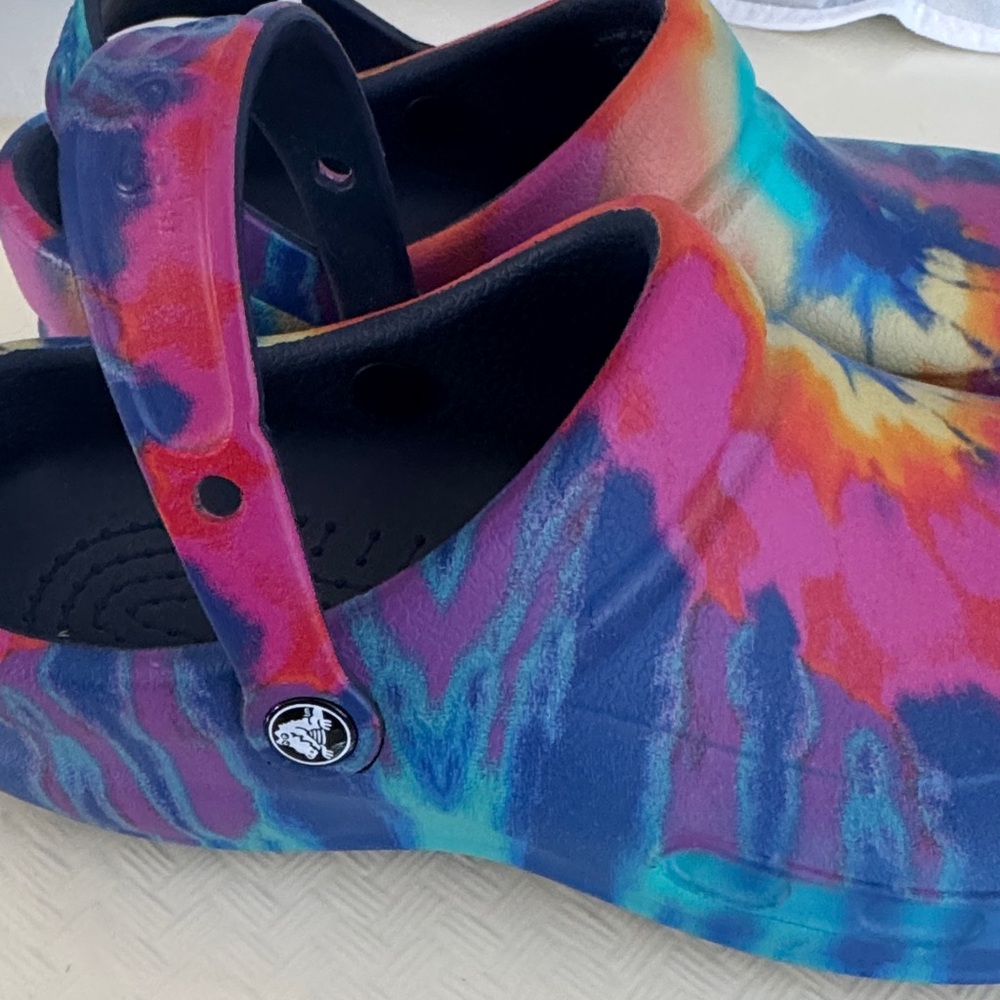 CROCS Colorful Tie-Dye Clogs - Picture 3 of 4